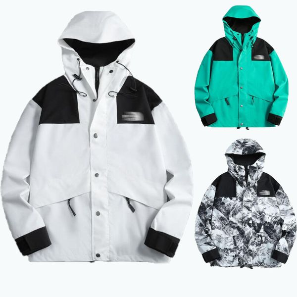 

luxury jackets casual windbreaker long outdoor letter large waterproof nf, Black;brown
