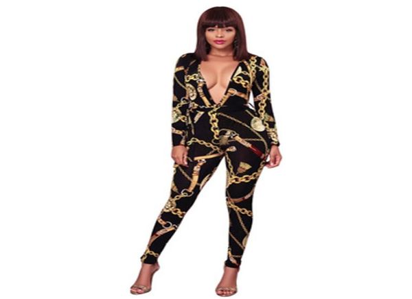 

winter tracksuits women jacket pants 2 piece set gold chain print tracksuit female outfit sporting suit crop zipper sweatsuit1734431, Gray