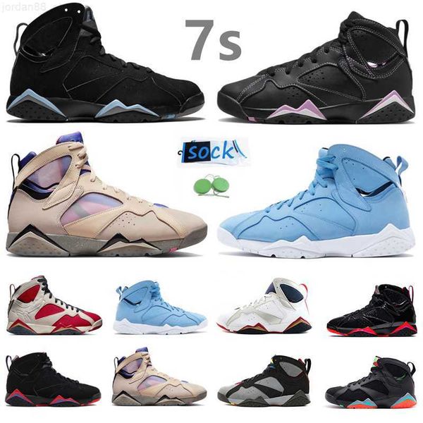 

jumpman 7 7s mens basketball shoes barely grape chambray afrobeats quai sapphire olive pantone citrus cardinal bordeaux men trainers sports, Black