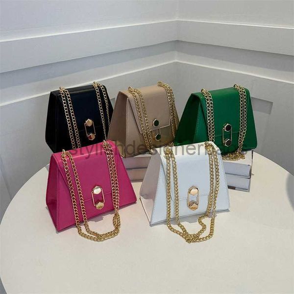 

shoulder bags solid color bag women's 2023 summer new fashion korean version casual one shoulder crossbody fashion chain handbagstylish