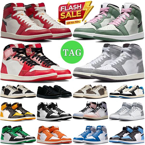 

og golf olive 1 high 1s basketball shoes men women unc toe lucky green patent black white reverse mocha olive lost and found mens trainers o
