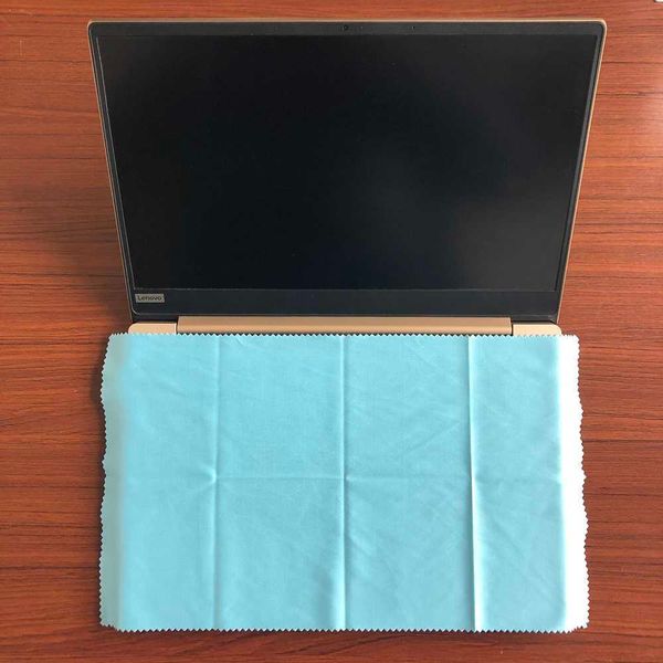 

4pcs 20*35cm microfiber dustproof cleaning cloth for notebook keyboard, Blue