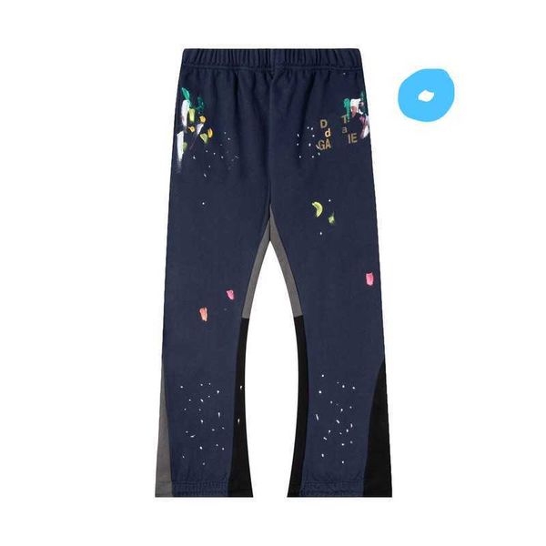 

mens jeans pants galleries sweat depts pants speckled letter print men's women's casual pants straight couple loose versatile esig, Blue