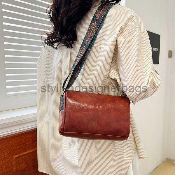 

shoulder bags westernized high capacity bag for women 2023 new fashion summer wide shoulder strap cylinder for girls casual boston bag fashi