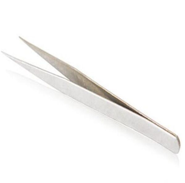 

stainless steel straight head curved head tweezers nipper for phone repairment diy repair5859656
