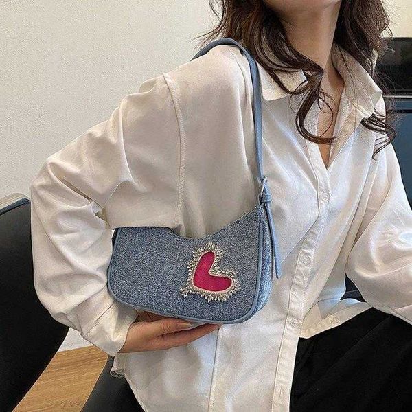 

hobo bags 2023 summer fashion luggage leather shoulder bag denim tassel women 230804