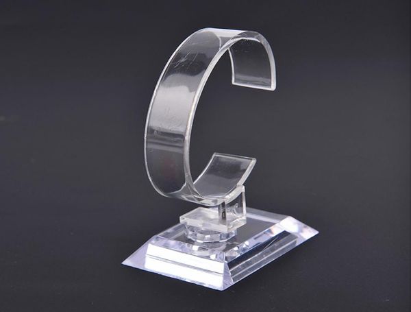 

fashion new clear acrylic platic bracelet watch display rack bangle wristband holder stand organizer show stand holder jewelry dis8836138, Black