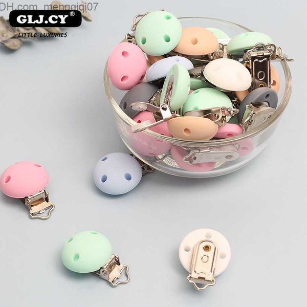 

pacifier holders clips# 10 circular baby pacifier clips silicone tooth clips diy baby dummy chains nipple brackets baby care teeth toy soft