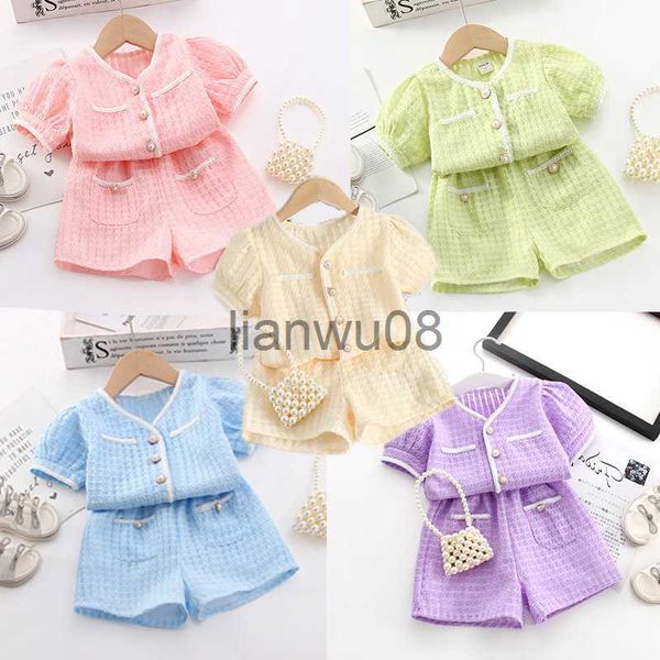 

clothing sets vimikid girls clothing sets 2022 summer cotton vest twopiece sleeveless children sets casual fashion girls clothes suit s x080, White