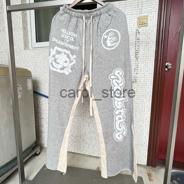 

men's pants men's swimwear american streetwear hellstar pants real life p men women sweatpants high street hip hop trousers j23080, Black