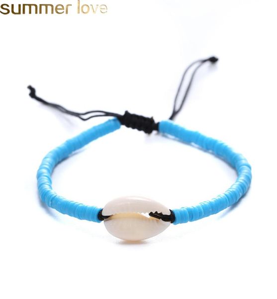 

handmade braided shell bracelet for men women multi color resin bead woven bracelet with shell summer holiday beach jewelry adjust6786190, Golden;silver