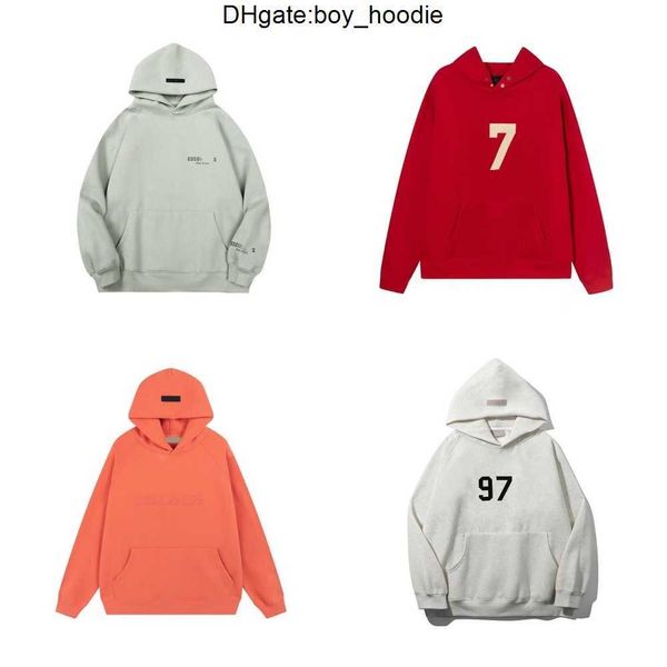 

50%off ess warm hooded hoodies mens women fashion designer streetwear pullover sweatshirts loose sweater lovers clothing s-xxl, Black