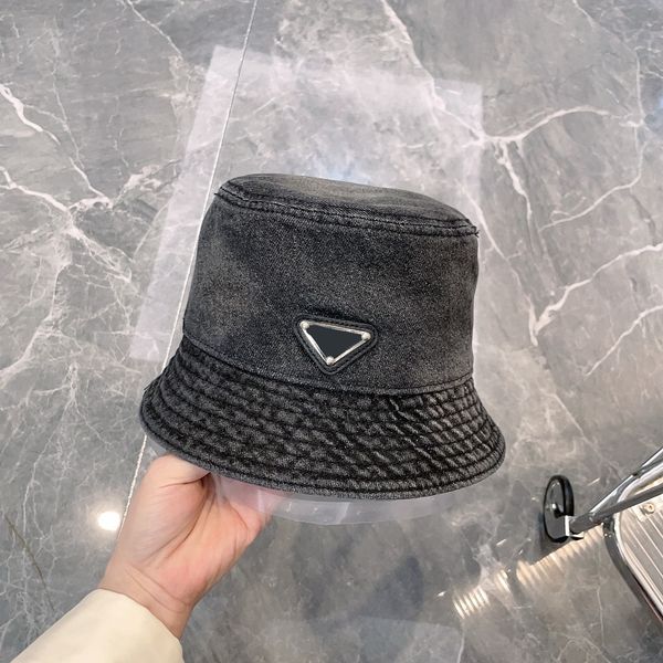 

designer luxury mens cap denim hat cowboy bucket hat baseball caps narrow brim hat men and women sunshade hat leisure hat fashionable, Blue;gray