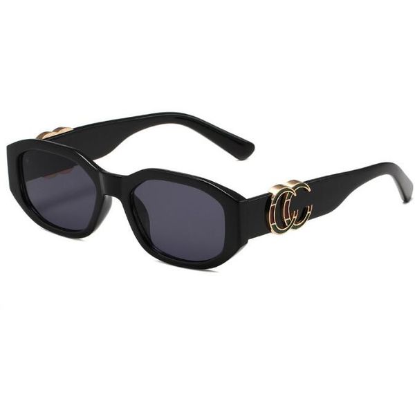 

sunglasses frames luxury polaroid lens designer letter mens goggle senior eyewear for women eyeglasses vintage metal glasses, White;black