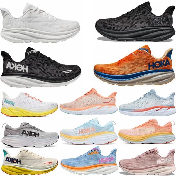 

hoka bondi 8 outdoor shoes hokas one womens designer sneakers triple black goblin blue anthracite castlerock hiking shoe men women running s