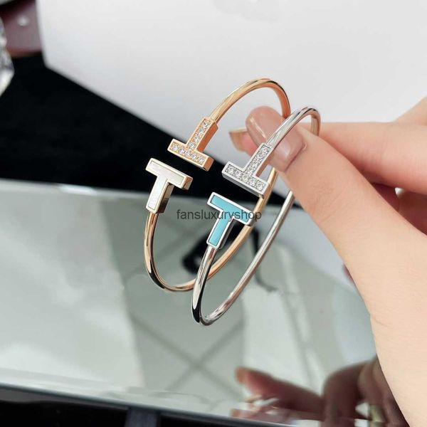 

luxury gold bracelets designer jewelry women bangle gold silver rose never fade wedding party jewerlry, Black