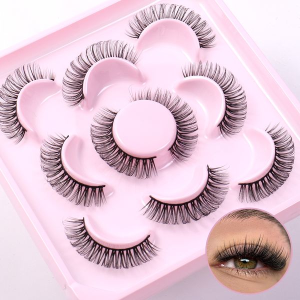 

handmade reusable curled fake eyelashes extensions messy crisscross multilayer thick 3d false lashes naturally soft light full strip lashes