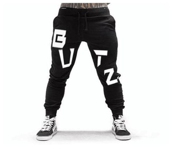 

training pants men gym running pants cotton fitness clothing joggers male sweatpants workout skinny trousers mens sport pants4837829, Black