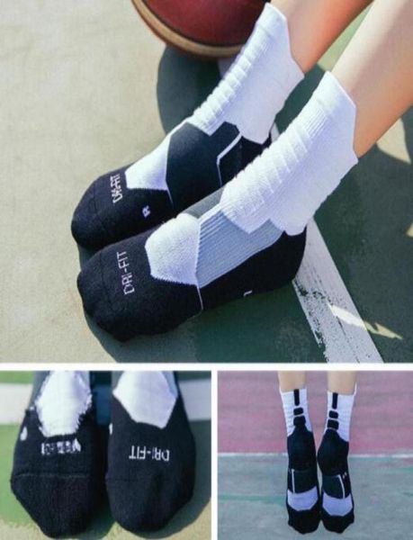 

sports socks basketball socks elite children men and women mid tube sock towel bottom sports socks61768059407809, Black