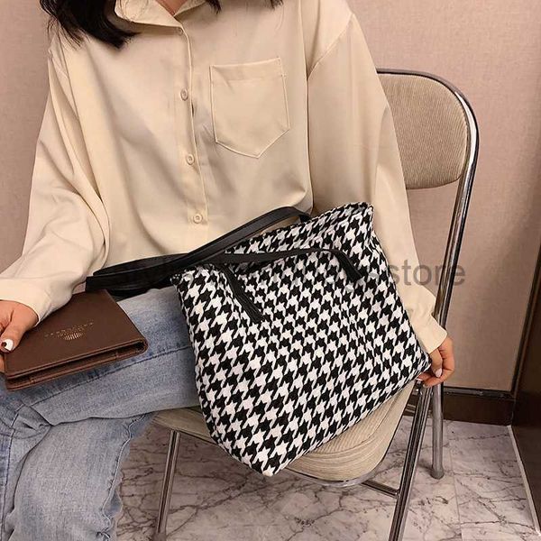 

shoulder bags foreigner plaid tote large bag for women's 2020 autumn/winter new fashion simple versatile large capacity casual shoulder