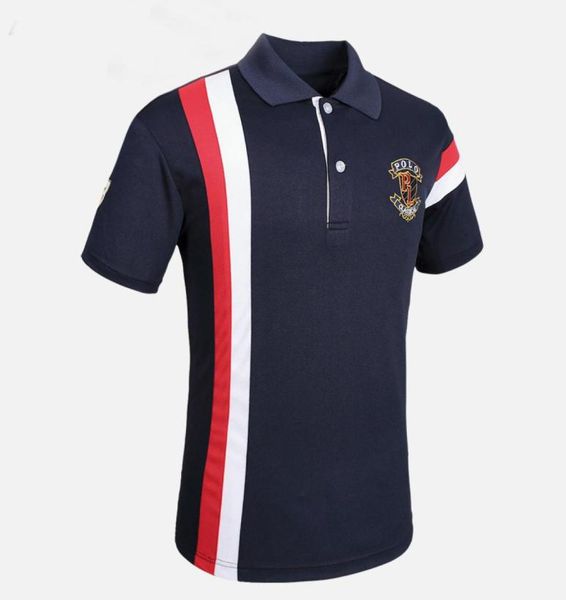 

polo shirts men short sleeve fashion multicolor patchwork polo shirt boys 2019 new summer mens breathable polos hommes shirt9551306, White;black