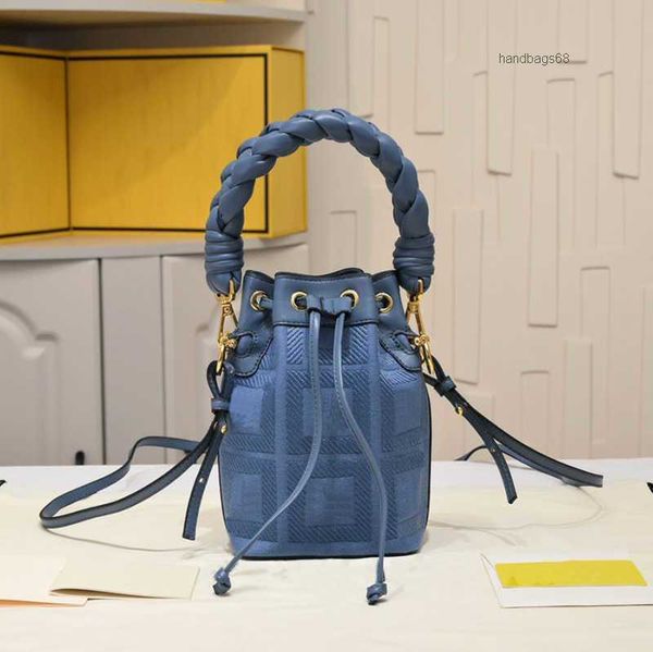 

mon tresor mini bucket bag luxury designer crossbody shoulder bags drawstring handbag multicolour canvas mini-bag with ff embroidery handbag