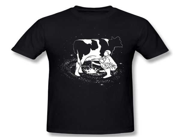 

men039s tshirts milky waycow dairy design farmer galaxy graphic milking tshirt man t shirt shirts tshirt woman1857419, White;black