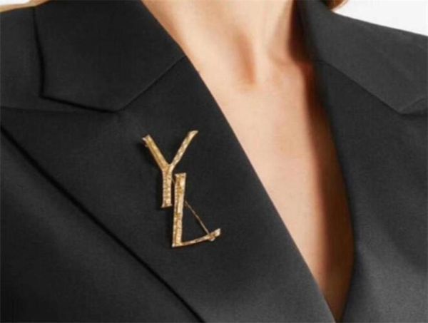 

gold women brooch luxury designer jewelry with letters casual mens for gifts business ladies party88396517691374, Gray