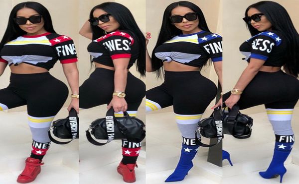 

womens paneed slim fit athletic tracksuit short sleeve and pants skinny female yoga tracksuits5209808, Gray