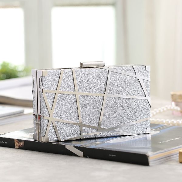 

evening bag clutch sequin female crystal day wedding purse party banquet blackgold silver bolsa feminina 230803