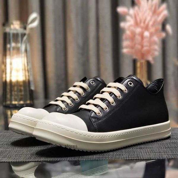 

single women's ricks leather owns bottom lace ownes shoes owenes surface versatile owens thick men's shallow mouth low up increase, Black