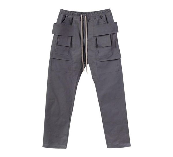 

men039s pants dark rick style ro classic ring owens men039s biker cargo streetwear man trousers woman clothing w69972225120971, Black
