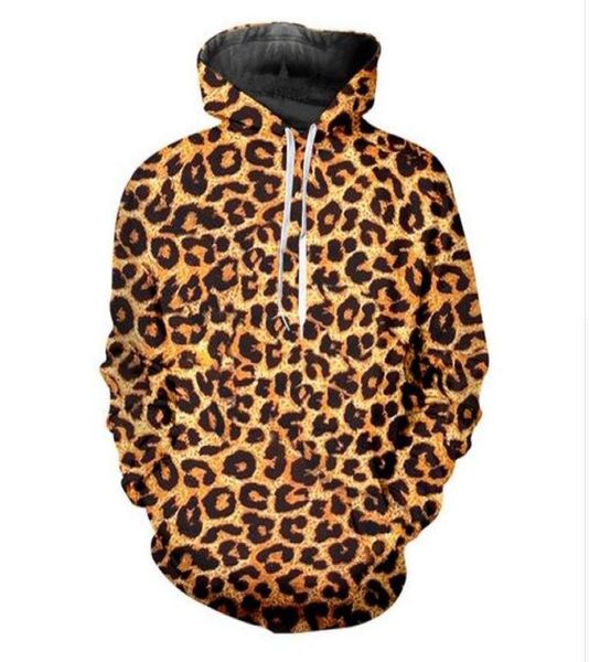 

new fashion menwomen leopard funny 3d sweatshirts hoodies autumn winter casual print hooded pullovers wr08812853537095428, Black