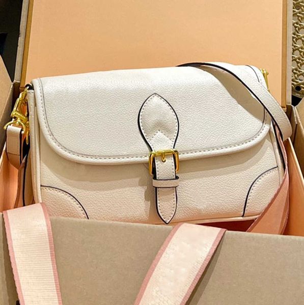 

designer bags shoulder bag totes real leather luxury flower diane baguette handbag large-capacity canvas strap embossed letters colorful 202