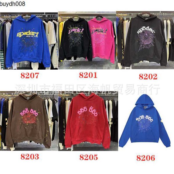 

men's hoodies sweatshirts young thug star same sp5der 555555 pink hoodie hip hop, Black