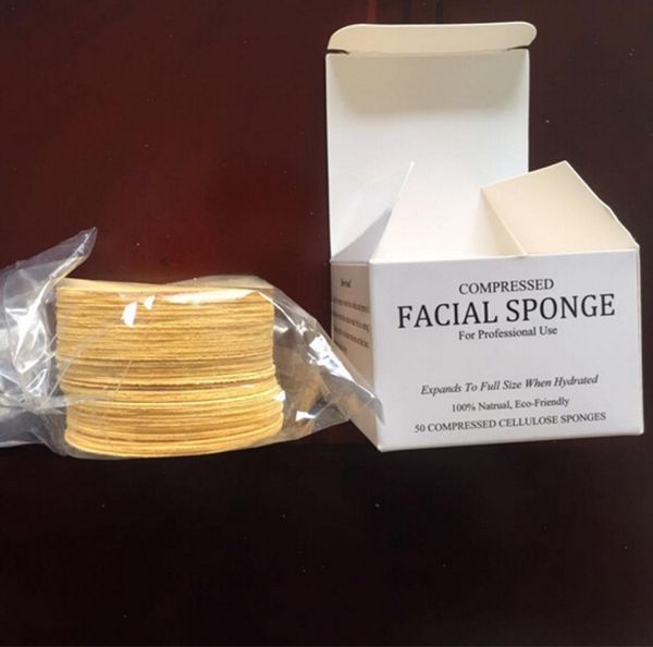 

compressed natural cellulose facial sponges 50 count 65mm10mm compressed sponge for professional use 50pcsset new arrival 30066436666