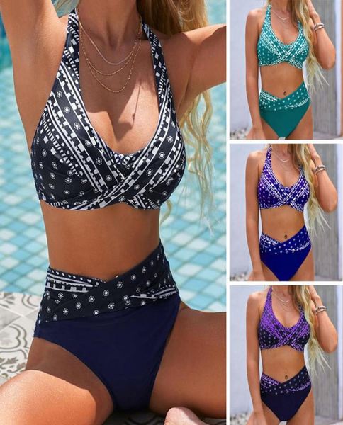 

women039s swimwear push up bikinis women dots printed high waist swimsuit padded plus size bathing suit bikini set biquini4349434, White;black