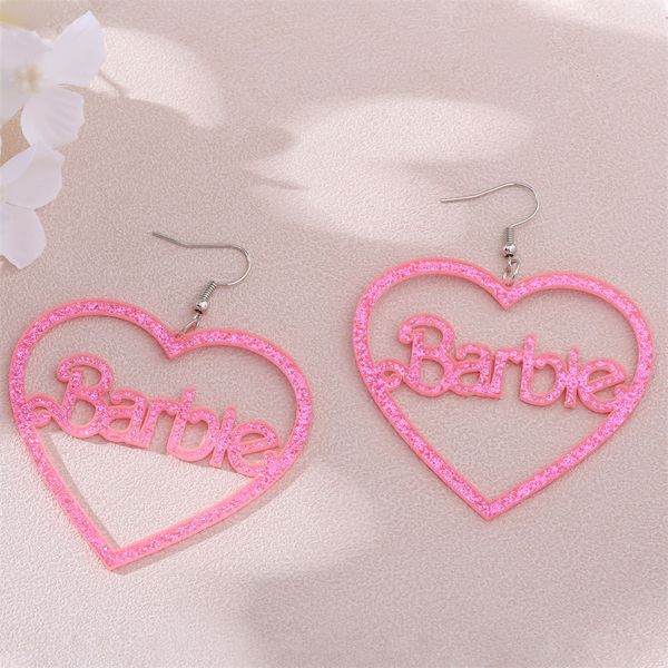 

dangle chandelier classic phosphor powder color princess bab the bie earring cartoon movie series jewelry for woman girl christmas gift 2308, Silver