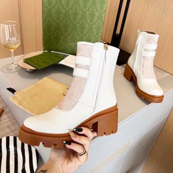 

casual shoes designer boots womens ankle buckle laces women motorcycle luxurious ladies brand short boot woman size 35-41, Black