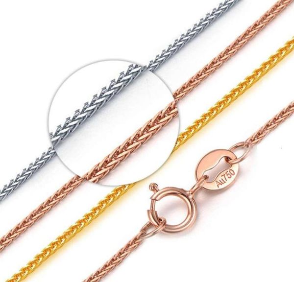 

2021 new pure 9k 14k 18k gold making chopin chain men039s and women039s jewelry gold necklace265r3453158, Silver