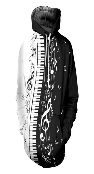 

men039s hoodies sweatshirts hoodie 3d print piano harajuku long sleeve fashion novelty streetwear men pullover shirts musical6189207, Black