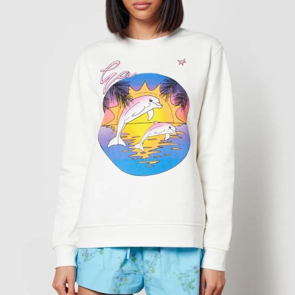 

spring 2023g women's hoodies printed classic split joint designer butterfly sweatshirt pullover jumper flocking round collar pullover p, Black