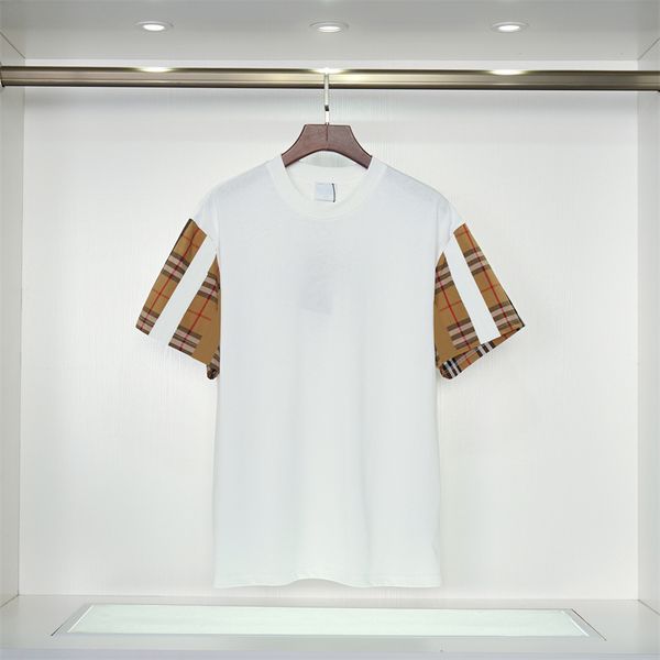

fashion mens designer pattern print t shirts black style t-shirt men women short sleeve tees, White;black