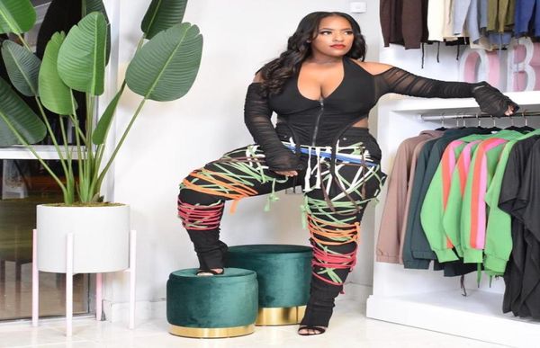 

new streetwear women lace up strings pants high waist hip hop trousers activewear sports jogger sweatpants49172168948947, Black;white