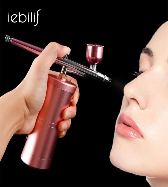 

04mm pink mini air compressor kit airbrush paint spray gun airbrush for nail art desgin tattoo craft cake tool set 2112312991905