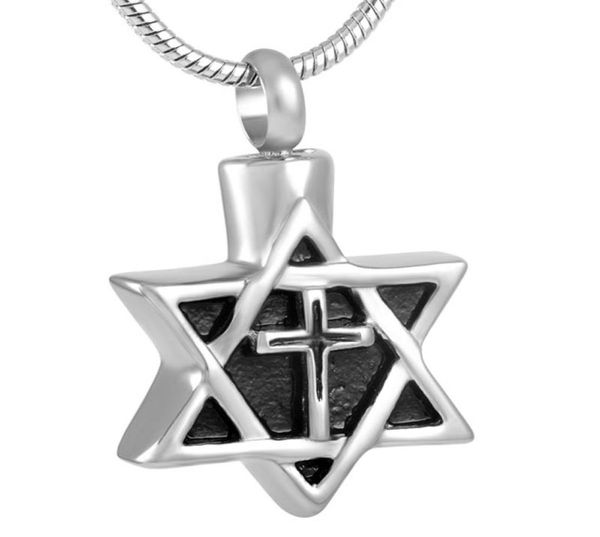 

ijd8442 stainless steel star cremation pendant necklace ashes souvenir urns bracket memorial jewelry for pet pendant jewelry3583159, Silver