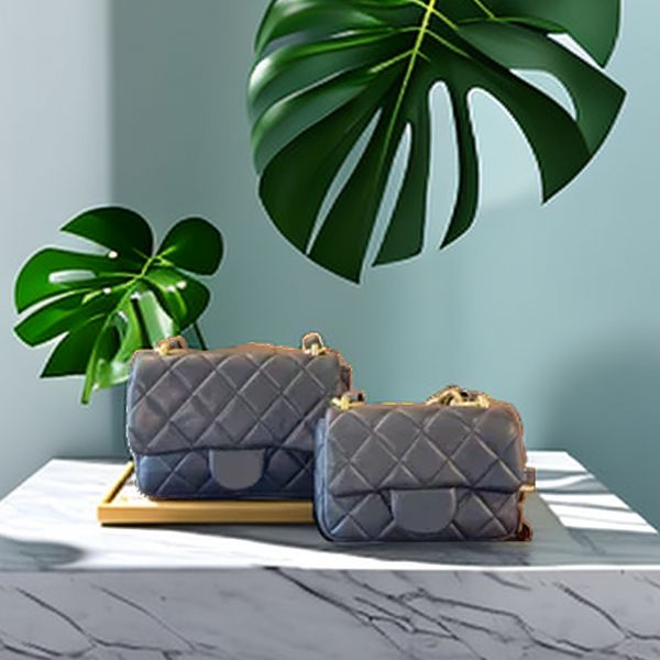 

brand fashion classic small square bag 2023 new class sheepskin mini diamond grid thick chain flip button women's one shoulder crossbod