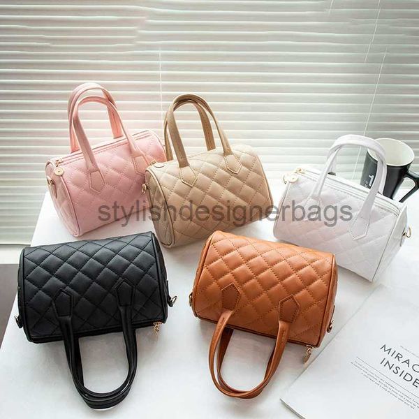 

shoulder bags 2023 new fashion small fragrance lingge boston handbag handbags embroidered shoulder bagstylishdesignerbags