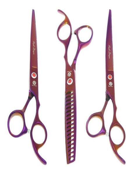 

hair scissors 70quot purple dragon pets grooming dog trimming clippers animals straightthinningcurved shears forceps comb b009504739
