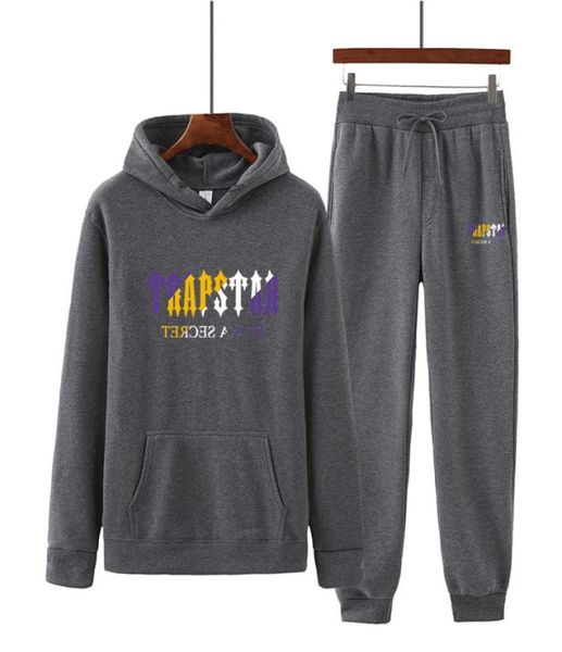 

spring autumn designer tracksuits 2022 new brand printed sportswear men 15 colors warm two pieces set loose hoodie sweats5426986, Gray